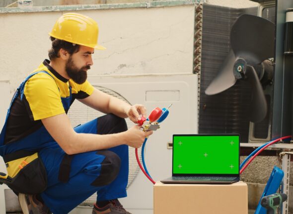 Freon level values on chroma key laptop